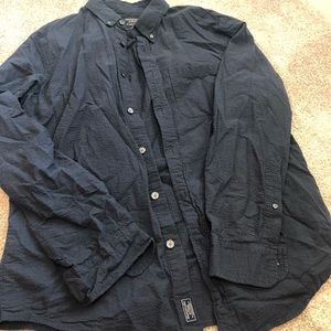 Men’s Abercrombie dark blue button up